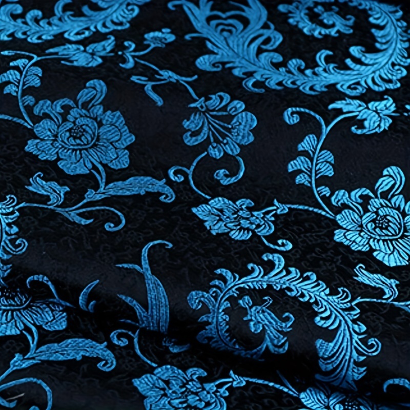 Wedding Decoration Supply - 3D Blauer Phönixschwanz-Brokatstoff – Hochwertiges Nähmaterial
