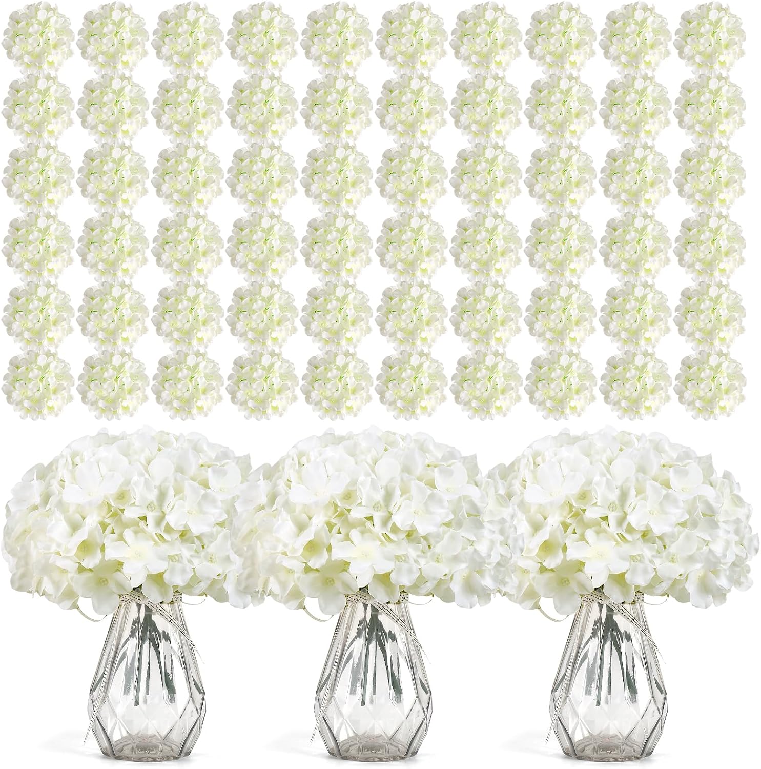 304 Stück Weiße Seiden-Kunstbl – Wedding Supply Bulk Bewertung und Preis