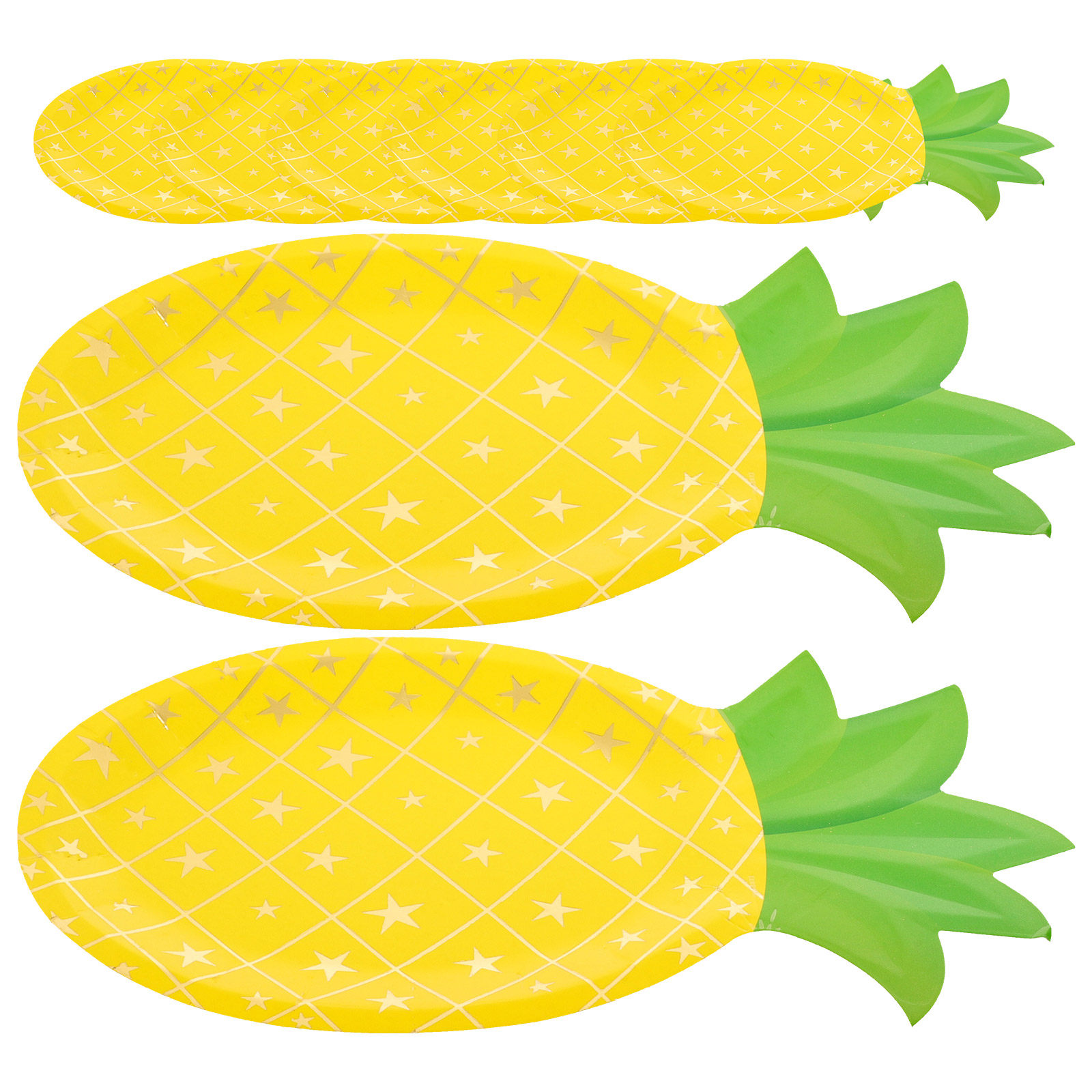 8 Stück Ananas-Pappteller Einw – Wedding Supply Bulk Bewertung und Preis
